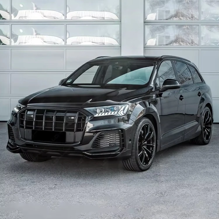 A Style Body Kit  for Q7 Upgrade Front Wrap Angle Front Wheel Arches Brow Roof Spoiler Wide Car Kit