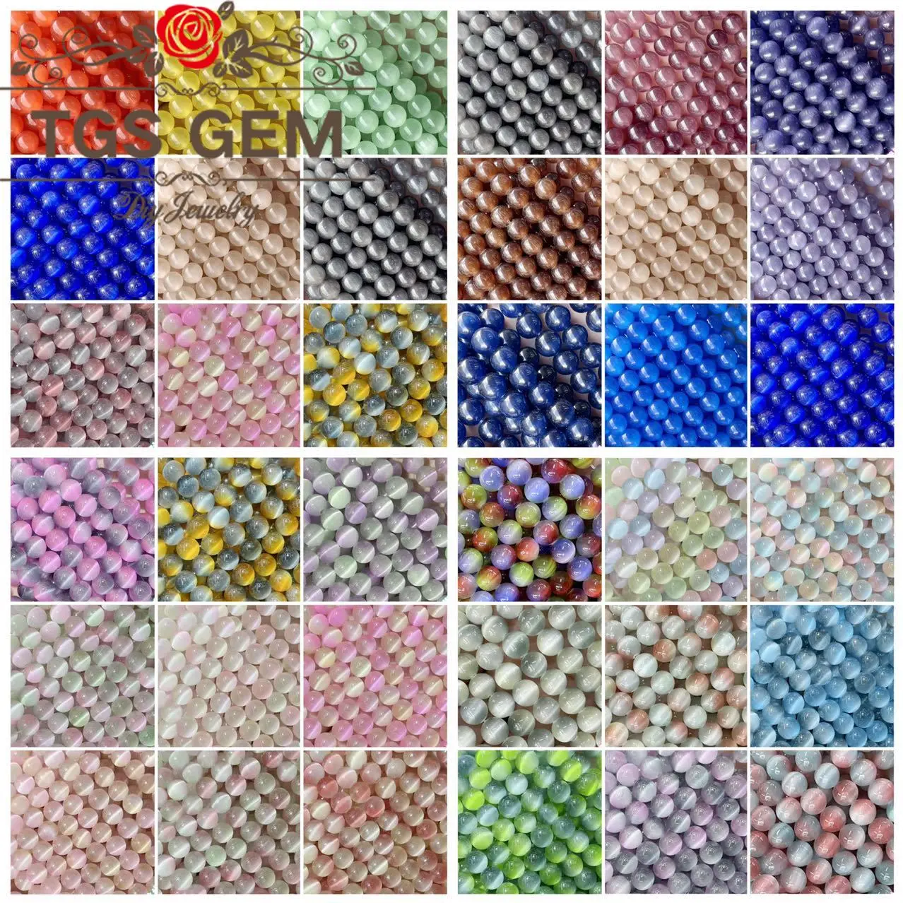 

natural stone beads opal cat eye jewellery making materials diy accessories for bracelets charms abalorios busin Handmade bead