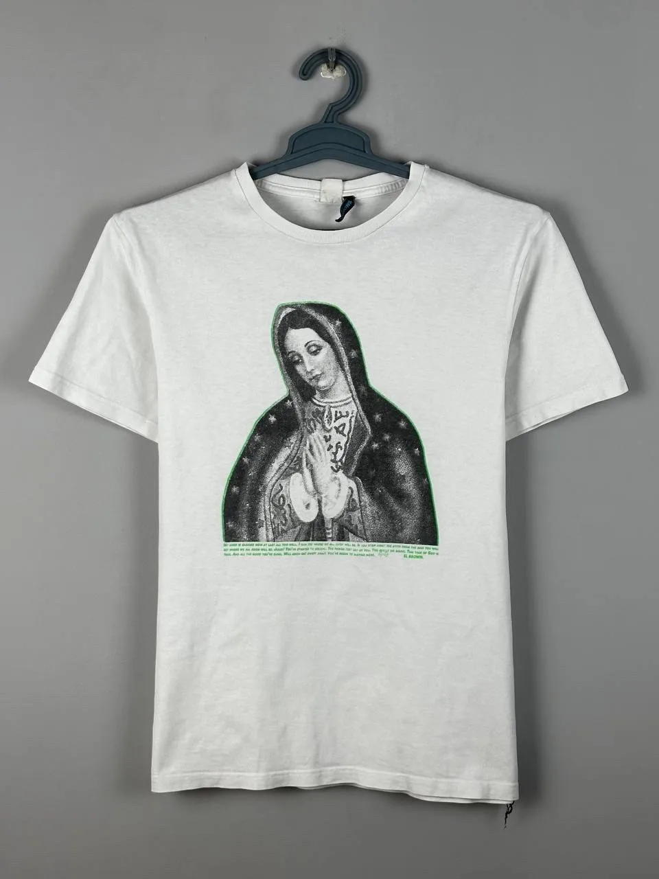 Japanese EL Brown Virgin Mary Stretwear Print T Shirt Size M