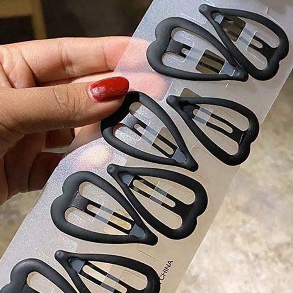 Big Water-drop Shaped Hair Accessories Makeup Hair Grip Korean Headdress Hairpins Set Hair Clips Bangs Clip Black Barrettes