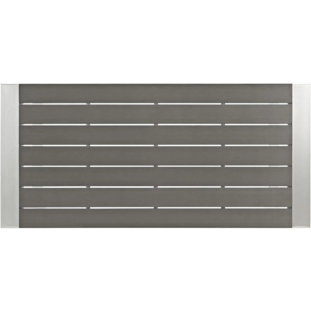 Outdoor Patio Bar Table Aluminum Rectangle Weather-Resistant Dining Furniture Backyard Poolside Entertaining Modern Design 4