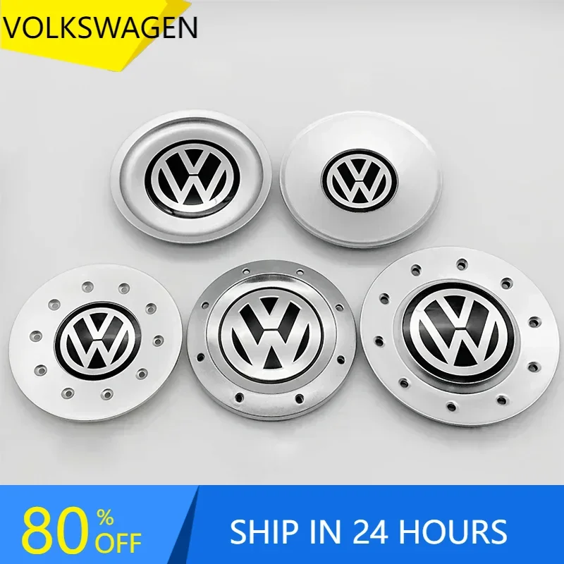 2025 Hot 4pcs Car Logo Wheel Center Cap Hub Covers Badge for Volkswagen VW 3B0601149 1J0601149B C546K164 3B601149 C1043K154 3BD6