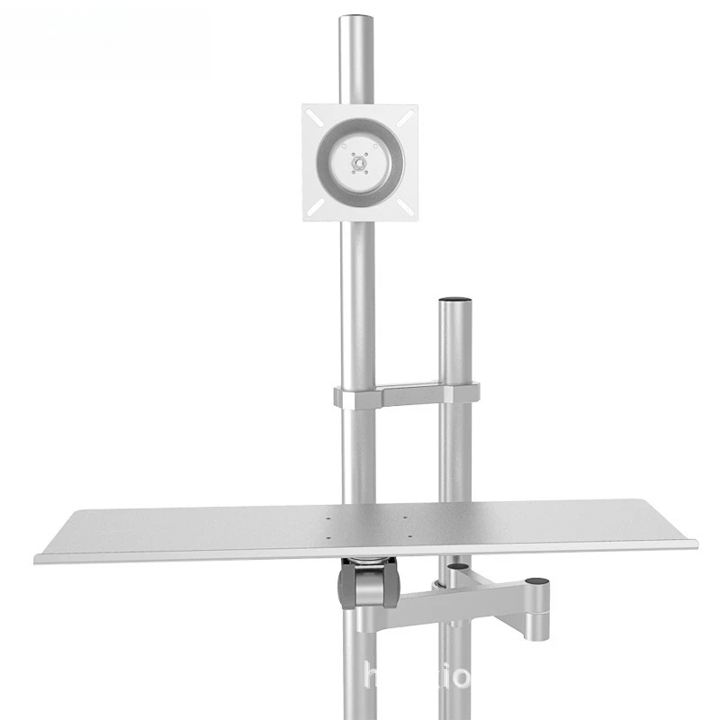 

Mobile single-screen LCD monitor holder, keyboard holder