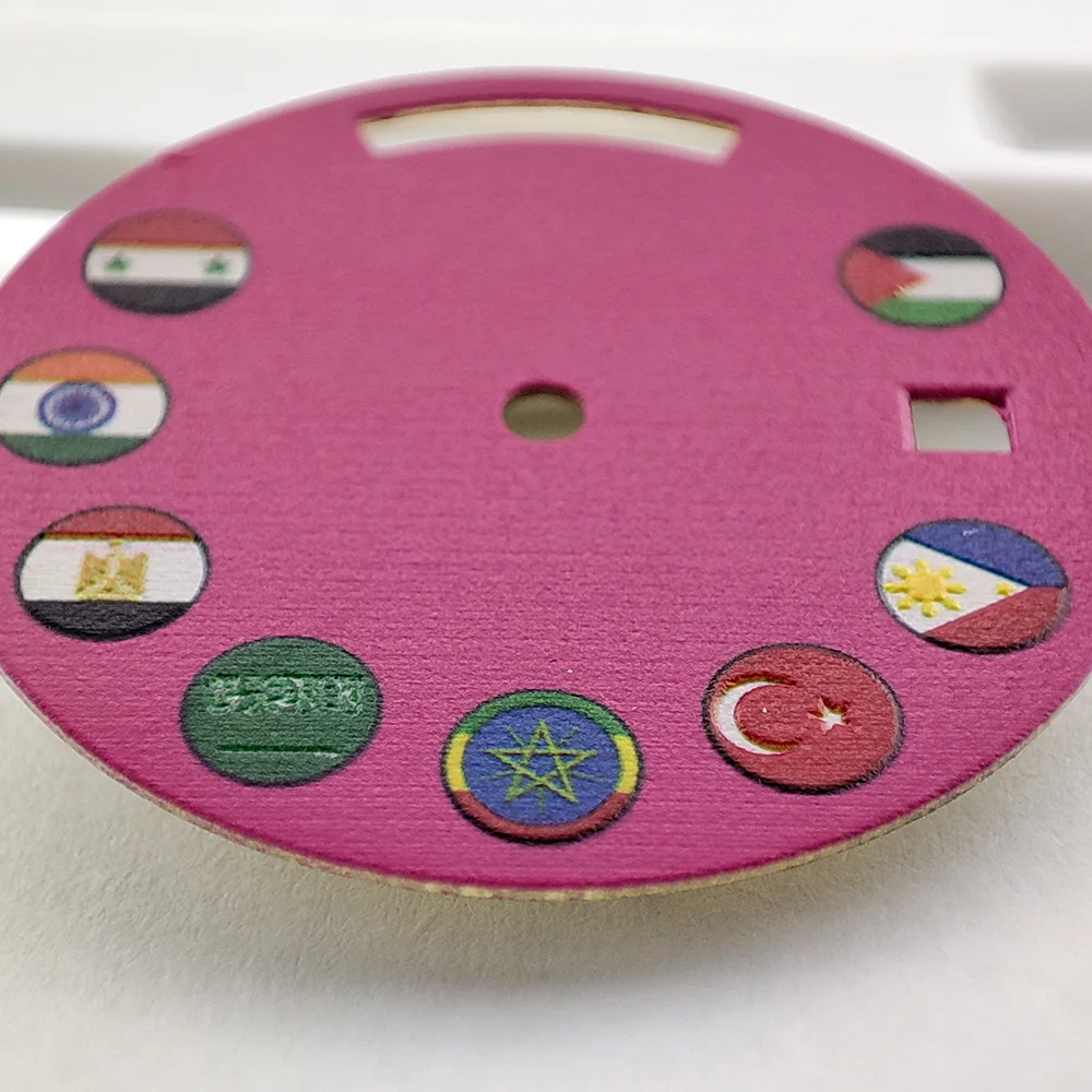 Miyota-esfera con bandera de calendario dual, pulsera con manecillas arriba y abajo, 8285, 29mm, 8285, 39mm, caja Miyota, reloj con movimiento Miyota 8285