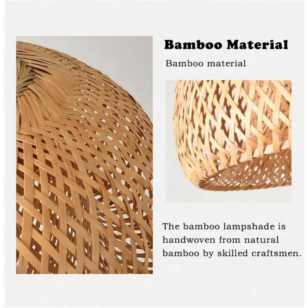 30/38/45 سنتيمتر اليد محبوك الصينية الخيزران قلادة مصباح النسيج مصباح معلق مطعم الثريات المنزل إضاءة ديكوريّة تركيبات