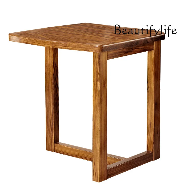 

New Chinese Style Ugyen Wood Solid Wood Triangle Small Coffee Table Modern Light Luxury Telephone Table Simple Sofa Side Table