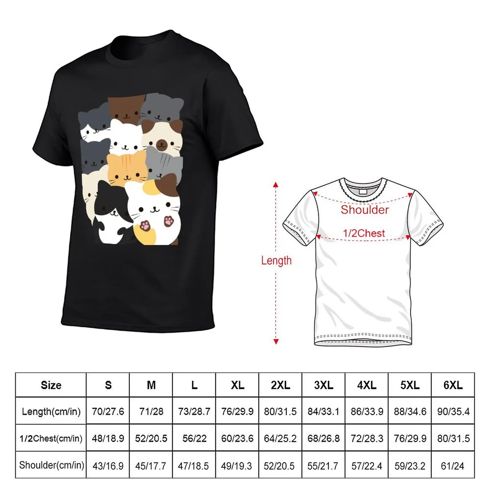 Cats and cats T-Shirt cute clothes customs anime t shirts t shirts for men pack