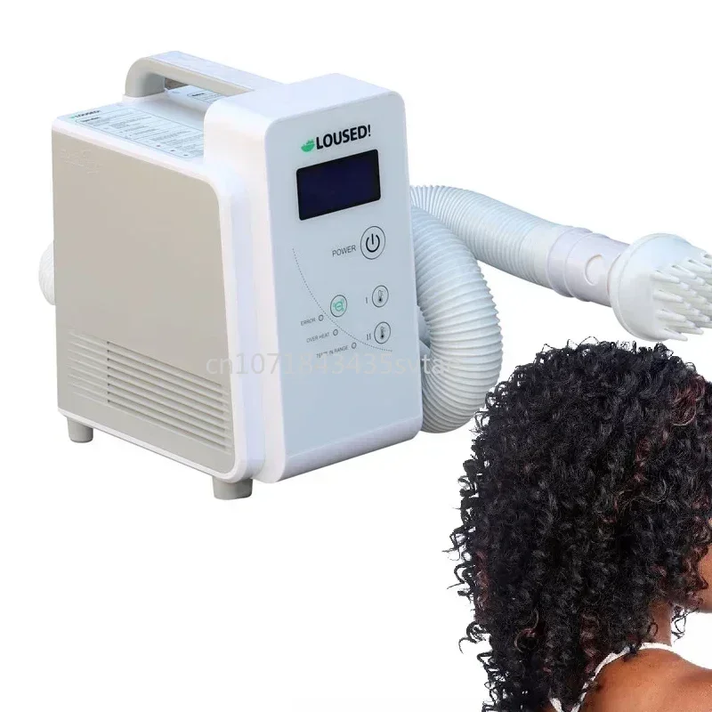 Hot Hair Dryer Lice Machine Warm Air Scalp Care Remover Head Lice Machine Care Use with Hose and Plastic Brush