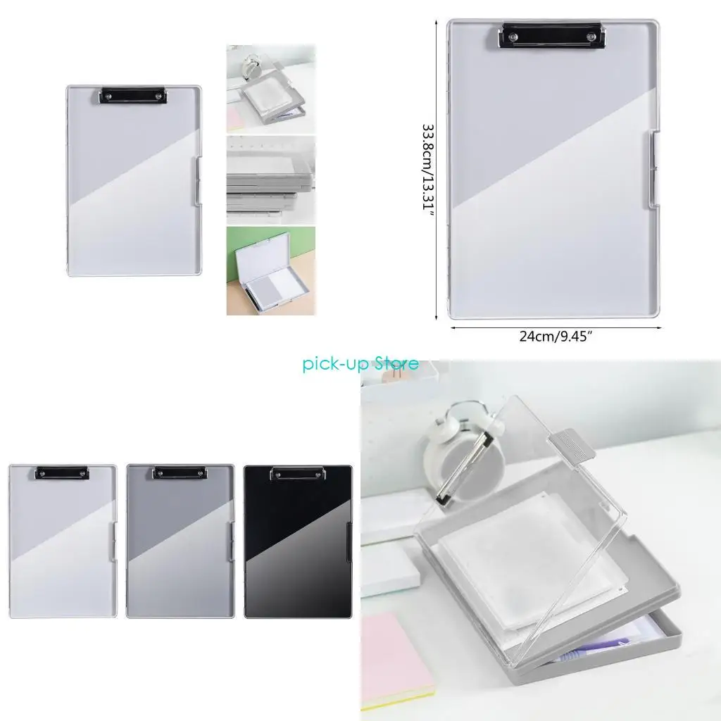 

Q5WA Binder Nursing Clipboard with Low Profile Clip, Clipboard Folder Side-Opening