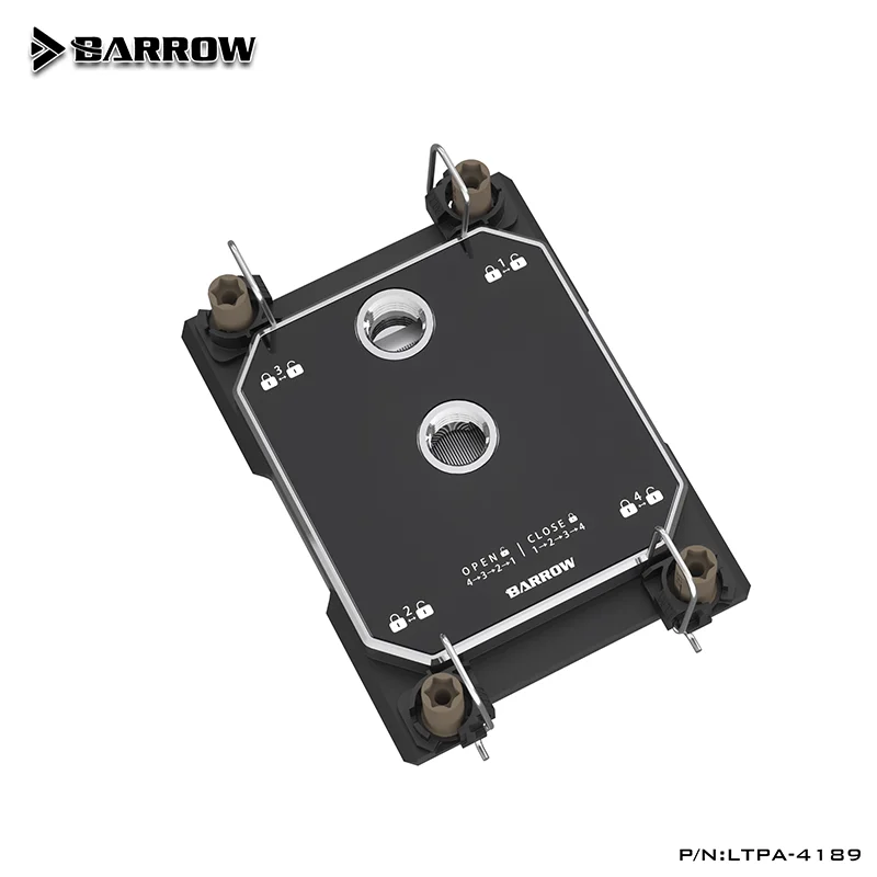 

BARROW Water Block For Intel LGA4189 Server Processor Use CPU Water Cooler,G1/4",Black,0.5mm Micro Channels,LTPA-4189