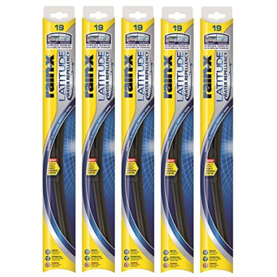 

Latitude 2-IN-1 Water Repellency Wiper Blade, 19" Pack of 5