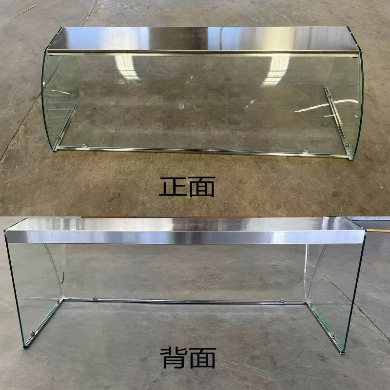 

Catering Special Glass Cover, Deli Fast Food Sales Dining Table Tempered Display Cabinet