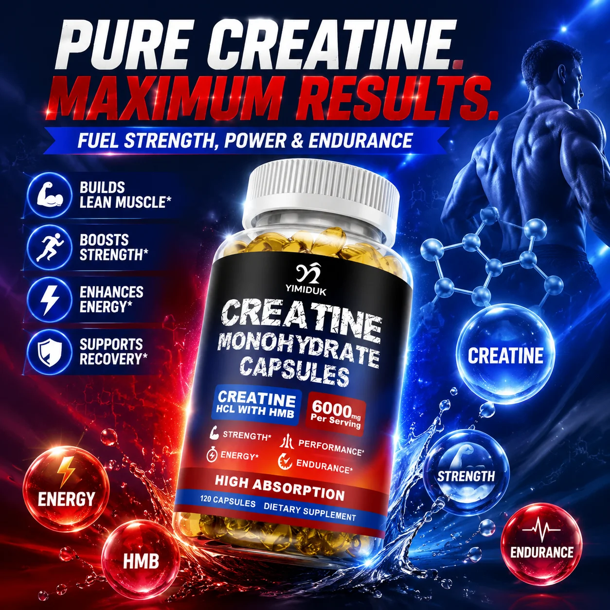 Creatine Monohydrate Capsules, - Creatine Hcl Capsule review and price