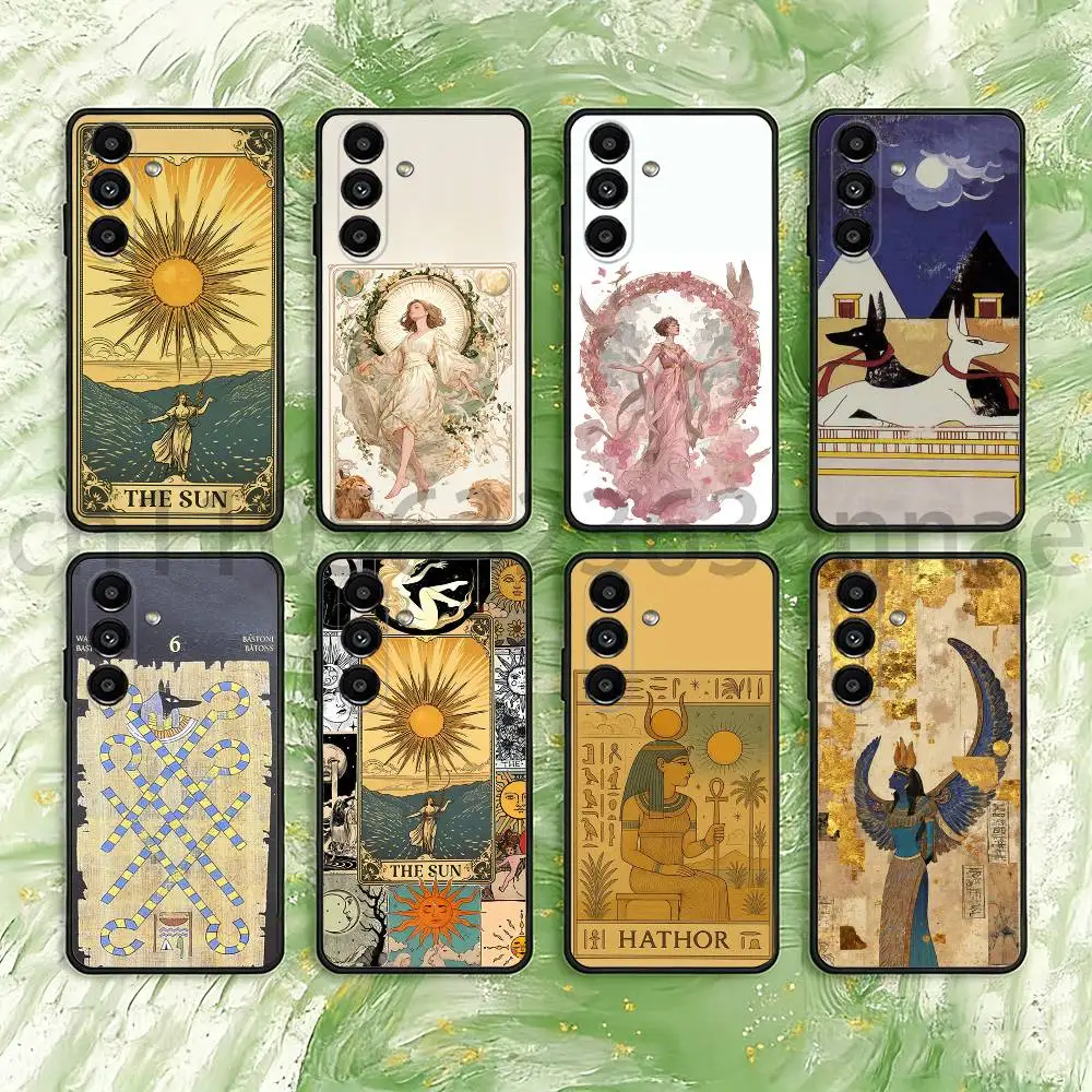 

Egypt Mysterious Tarot Phone Case For Samsung Galaxy S21 22 23 24 S25 Ultra PlusS20 FE S10 Plus Cover Funda