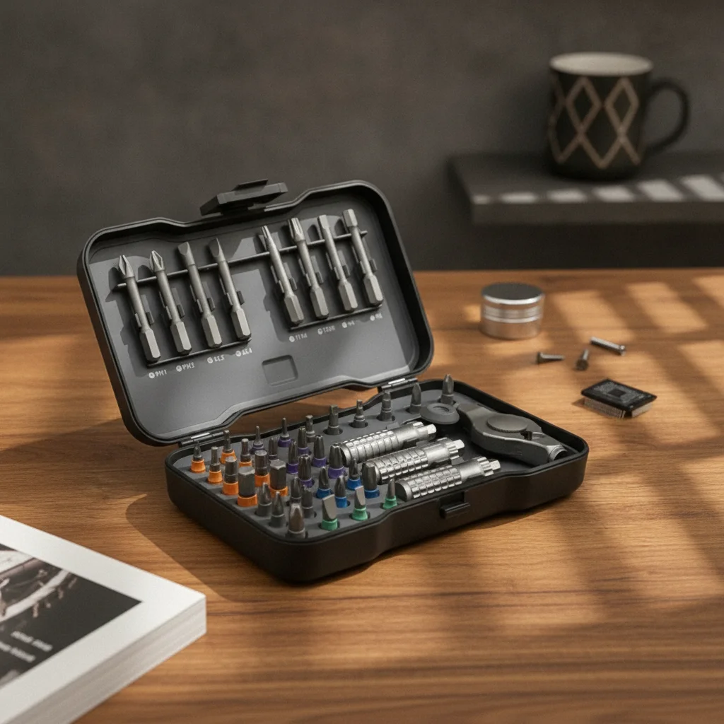 Ratchet Screwdriver Set Sturdy Screwdriver Set with Storage Case Tool Sturdy Effort-Saving for DIYers, Home Repairs