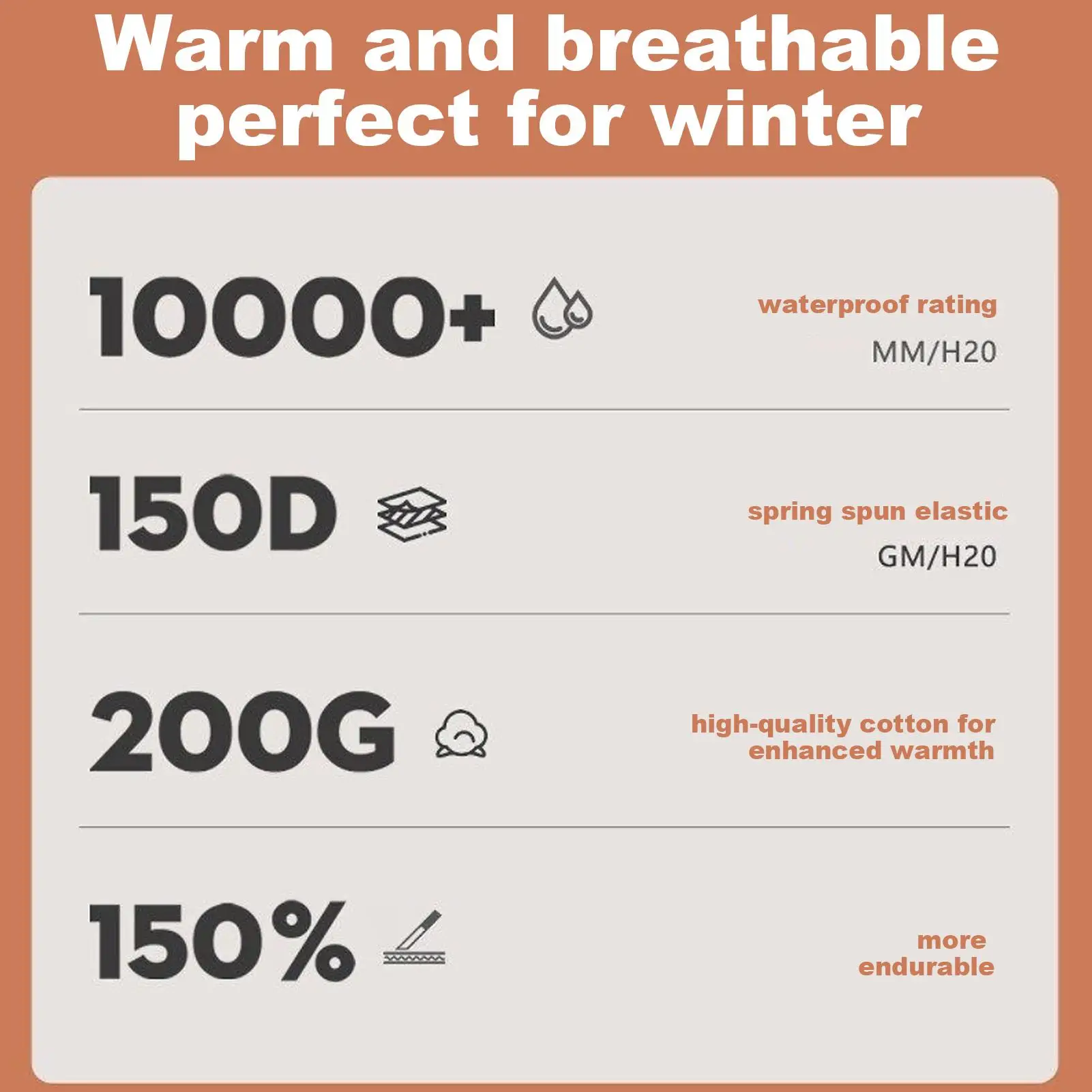 

Motorcycle Winter Jacket 4-Pockets Thermal Cycling Clothes With Reflective Strips Rainproof Riding Coat For Women Men Winter