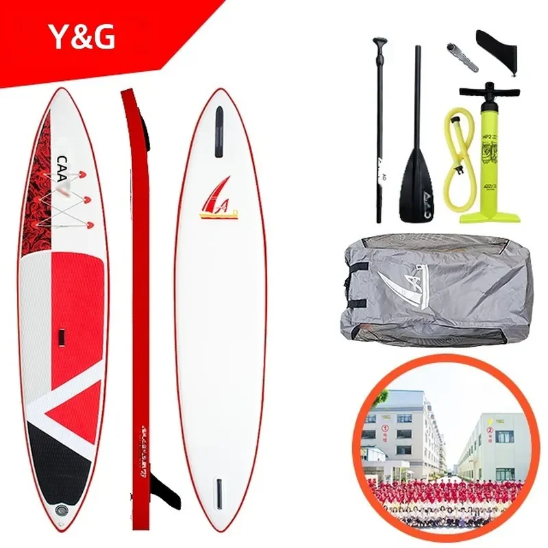Y&G Wood Grain Inflatable Sup Paddle Board| Environmental Friendly Inflatable Stand Up Paddleboard| Sup Complete Kit