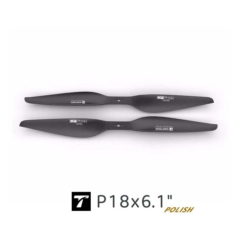 T-MOTOR P18x6.1 Sanded Surface Carbon Fiber Propeller - Universal All-in-One Propeller for Multirotor Drones