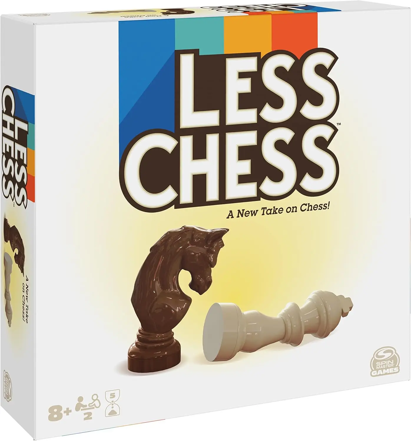 

Less Chess - New 2-Player Adult Board Game with Chess Pieces, Ages 8+