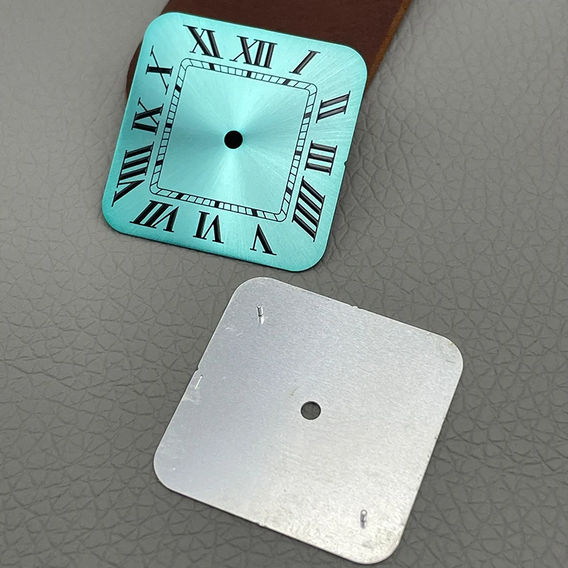 27mm NH35 NH36 Dial Square Dial Roman Numeral Dial Santos Watch Dial Suitable for NH35 NH36 4R 7S Movement Watch Accessories