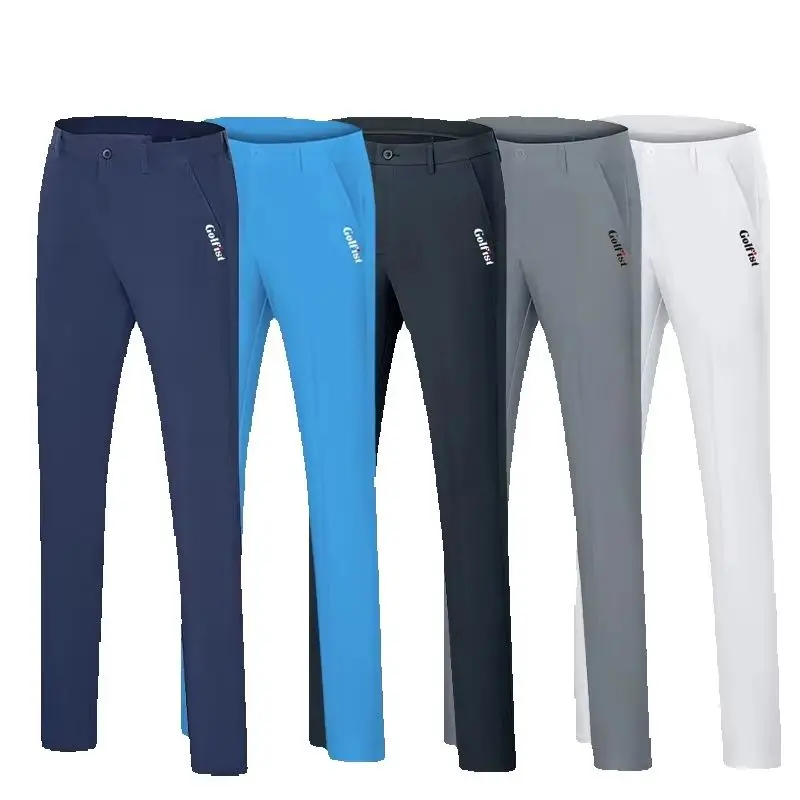 Golfist Golf Men's Summer Sports Pants Breathable Quick Dry Elastic Trouser Slim Fit Trousers Golf Tennis Sports Trousers
