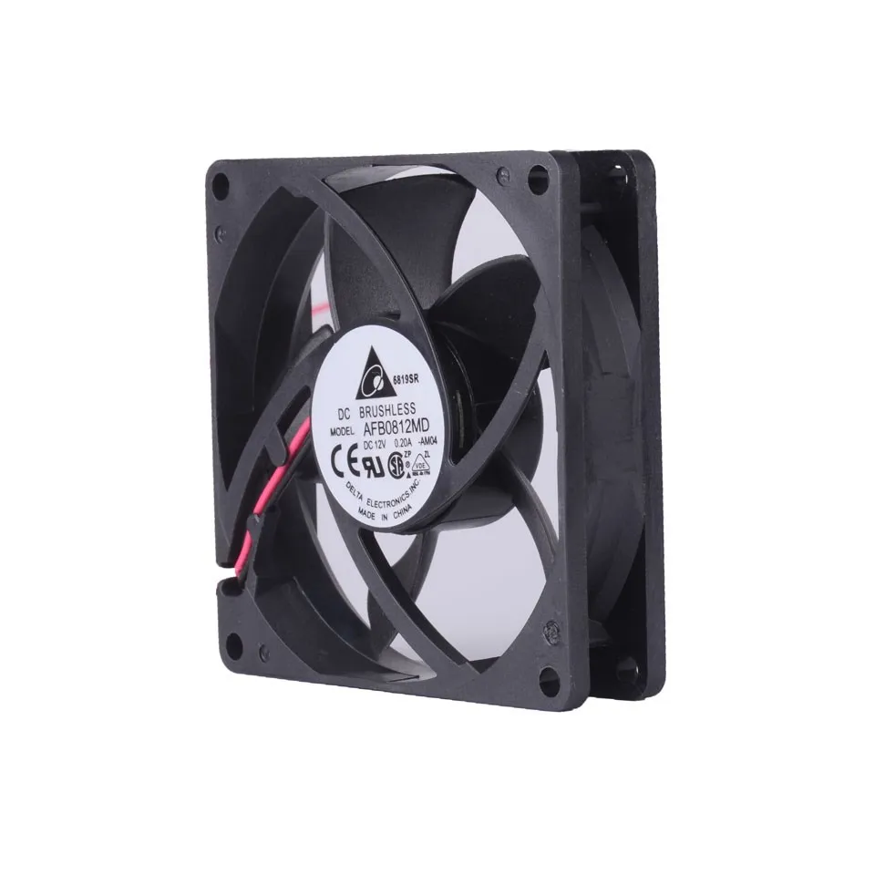 1 pz 8 cm AFB0812MD Doppia Sfera Ventola Silenzioso 8020 80*80*20mm 80mm 12 V Incubatrice Lampada Della Zanzara Ventola di Raffreddamento delta