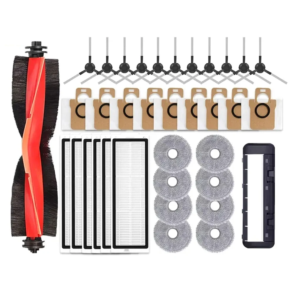 

【НОВИНКА A39M】 Запасные части для робота-пылесоса Xiaomi X20 Max/D109GL - основная и боковые щетки, HEPA-фильтр, салфетка для влажной уборки, мешок для сбора пыли