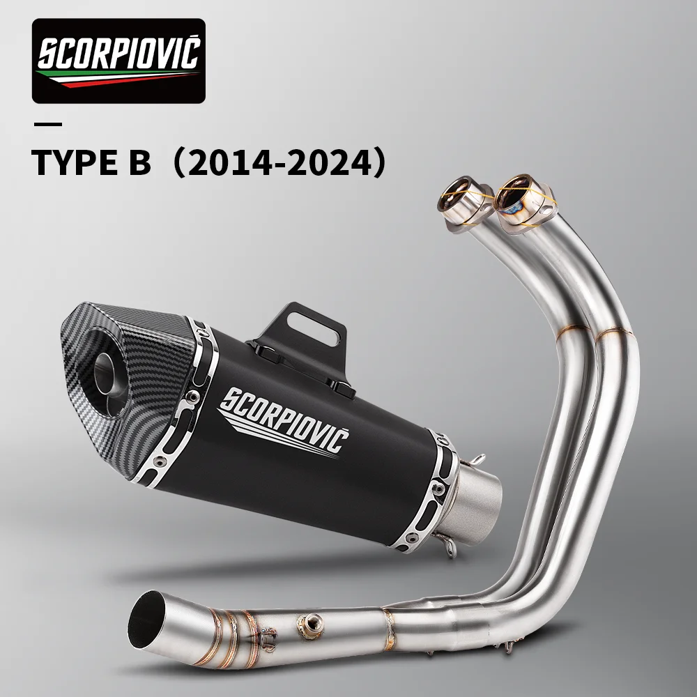 Geschikt voor MT-07 FZ-07 2014 - 2024 TRACER 7/GT TRACER 700/GT motorfiets uitlaatsysteem pakket