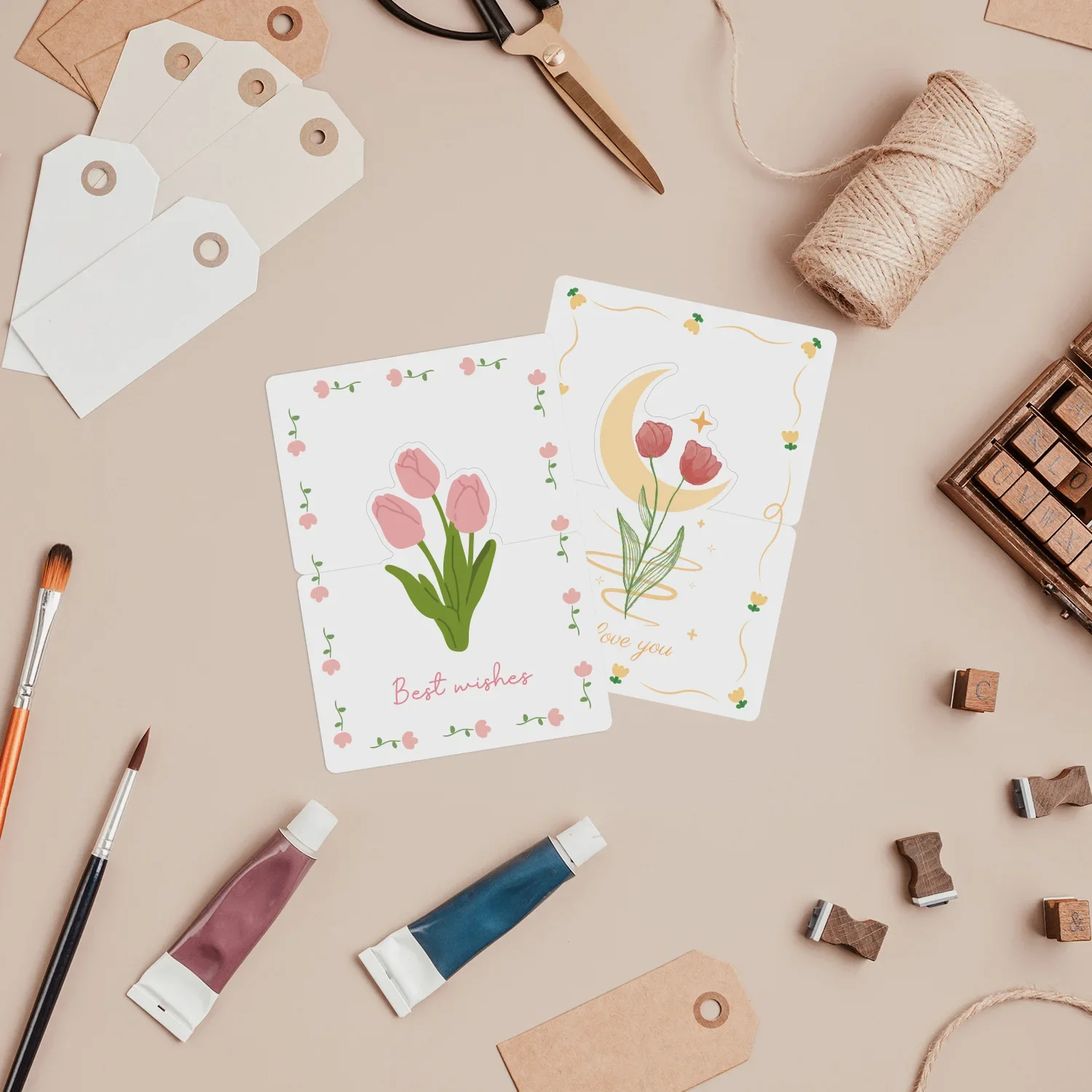 10 قطعة بطاقة شكر قابلة للطي شكرًا لك على طلبك بطاقة الثناء تسميات للشركات الصغيرة لهدايا عيد الأم في المتجر الصغير