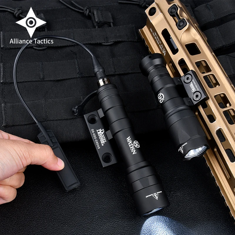 

Tactical DD SMR Mlok Keymod Metal Base Fit Surefir M300 M600 Flashlight Weapon Hunting Scout Light Offset Side Mount Accessories