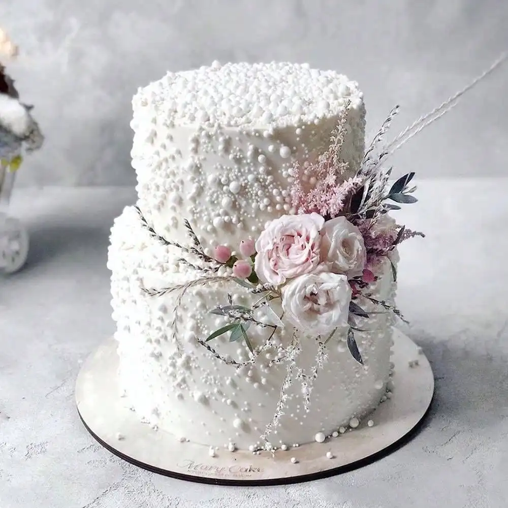 75g/130g Pearl Ball DIY Cake Topper Baking Decoration Sprinkles Wedding Birthday Cake Decoration for Decoration Only Not edible