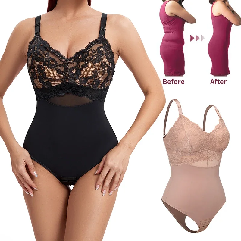 

Bodysuit Shapewear Women Seamless Full Body Shaper Waist Slim Tummy Control Underwear Flat Belly Smooth Corset Nude