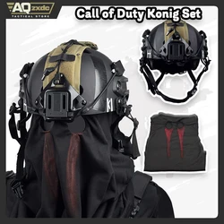AQzxdc Cod Ghost Konig Set - Tactical Helmet Call of Duty 19cos Service Comic Exhibition Equipment Helmet Mask