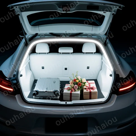 Для 2009-2016 Volkswagen Scirocco модификационный светильник багажника Атмосферные фонари Белый теплый белый задний светодиодный светильник багажника