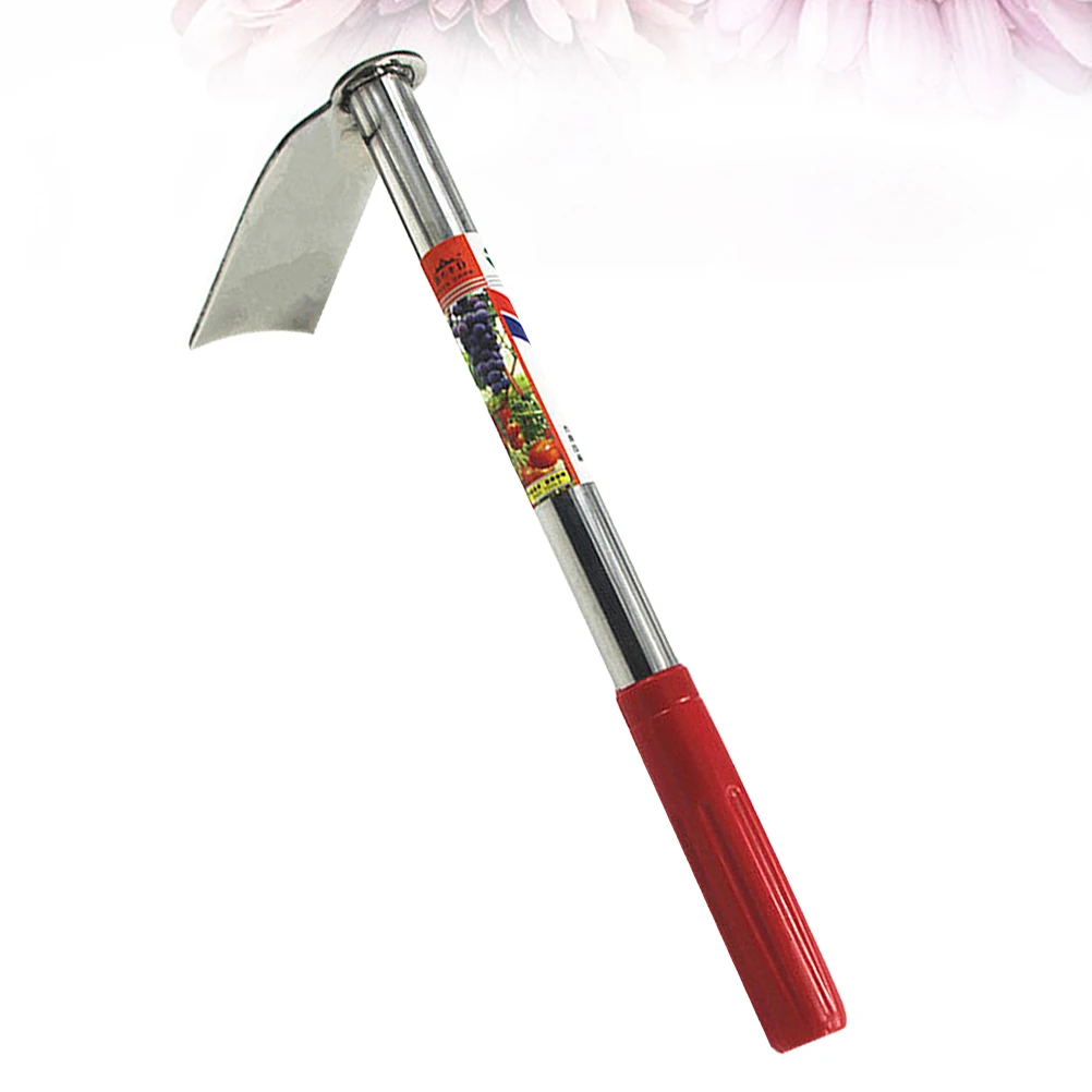

Garden Tool Stainless Steel Hoeing Hand Tools Colored Hoe Accessories for Balcony Outdoor Farm (Red)