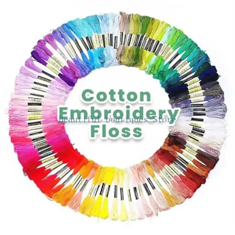 U4LF Colorfast Stitching Thread Embroidery Floss voor creatieve borduurprojecten