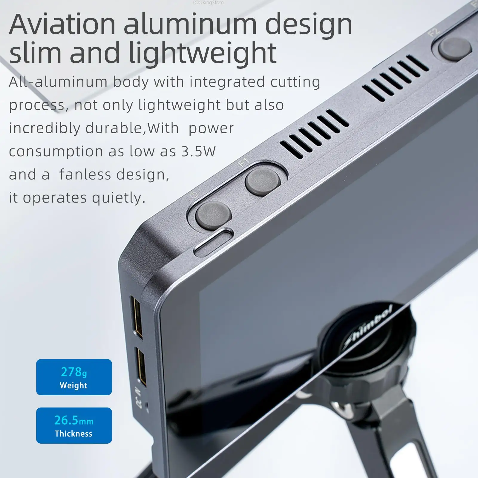 SHIMBOL-M5 رصد المجال ، سطوع عالية ، ثلاثية الأبعاد لوت شاشة تعمل باللمس ، 4K هدمي متوافق ، كاميرا دسلر ، 5.5 "، 1200nit