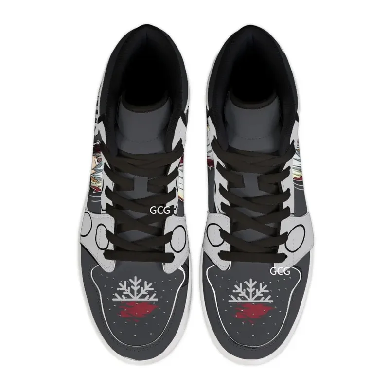 

2025iyi Todoroki Anime Hero: Shoto Высокие спортивные туфли Мужские кроссовки с принтом для мальчика подарок супергерой Япония