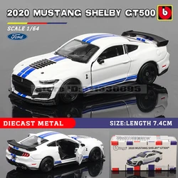 Bburago 1: 64 Porsche 911 GT2 RS 2020 Mustang GT500 Bronco Car Model Series Children's Christmas Gift Toy Boy Ferrari