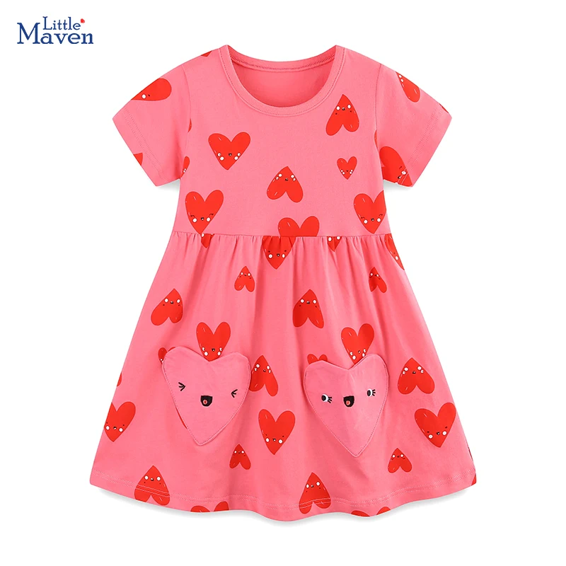 vestido-little-maven-para-meninas-bebes-2026-verao-roupas-infantis-de-algodao-com-coracoes-fantasias-de-ferias-para-criancas-vestido-de-princesa