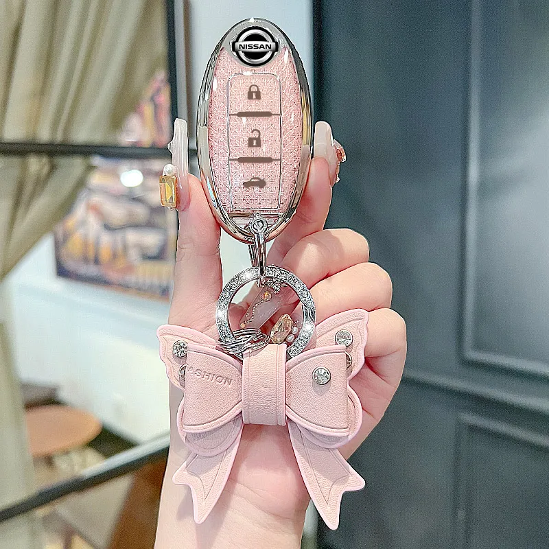 

TPU Car Key Case Cover Shell Fob For Nissan Qashqai Juke J10 J11 X-Trail T32 T31 Kicks Tiida Pathfinder Note Infiniti Keyless