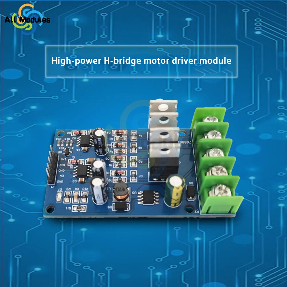 170W High-power H-bridge Motor Drive Module Nmos With Emergency Brake Forward And Reverse 5-30V Motor Module