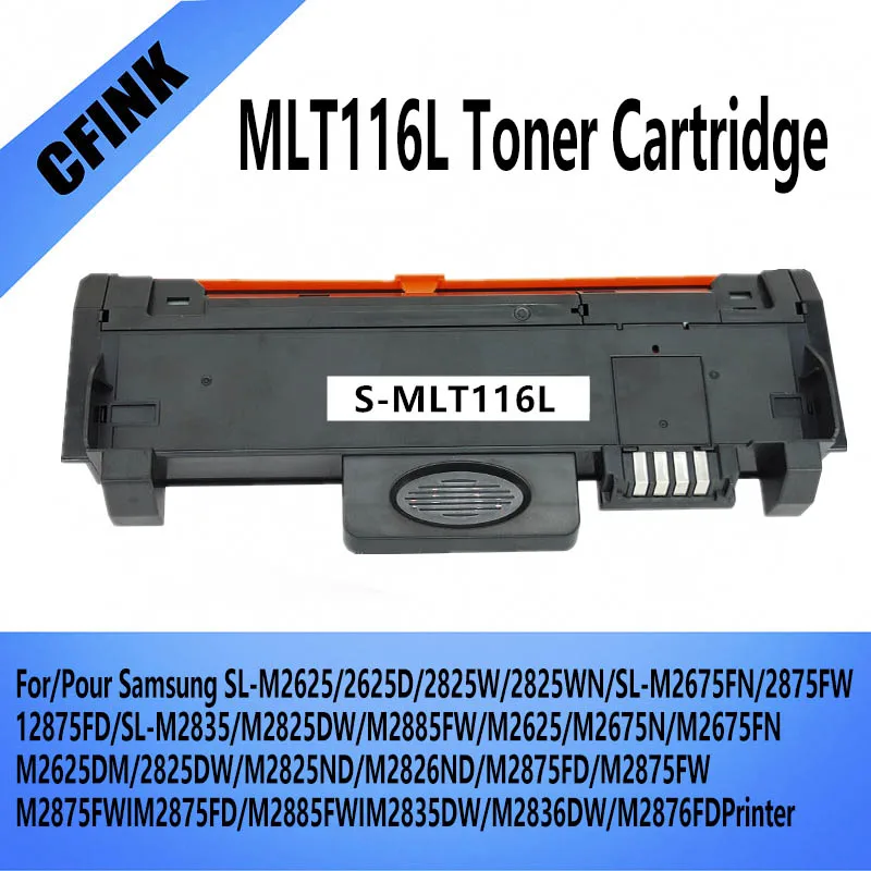 

MLT-D116L D116L Тонер-картридж для принтера Samsung M2625/2625D/2825W/2825WN/SL-M2675FN/2875/FW12875FD/SL-M2835/M2825DW/M2625