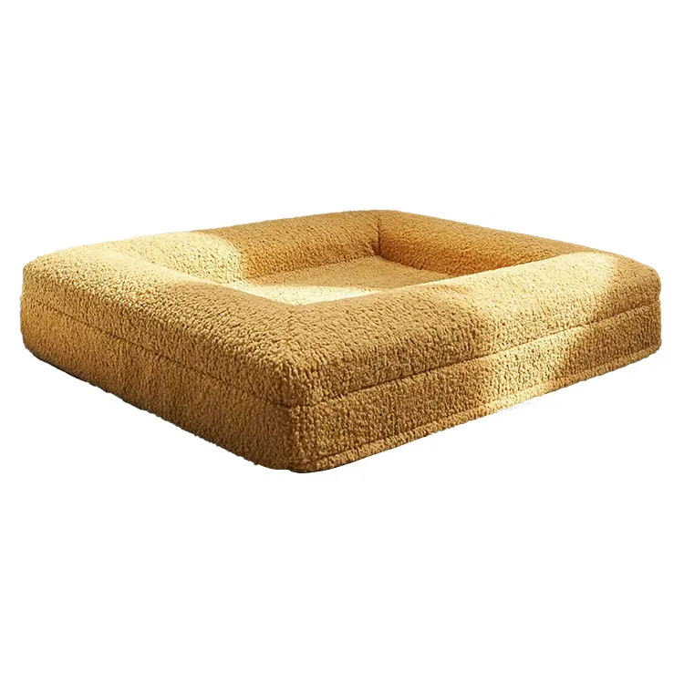

Custom Boucle Luxury Memory Foam Dog Bed for Dog With Removable Washable Cover
