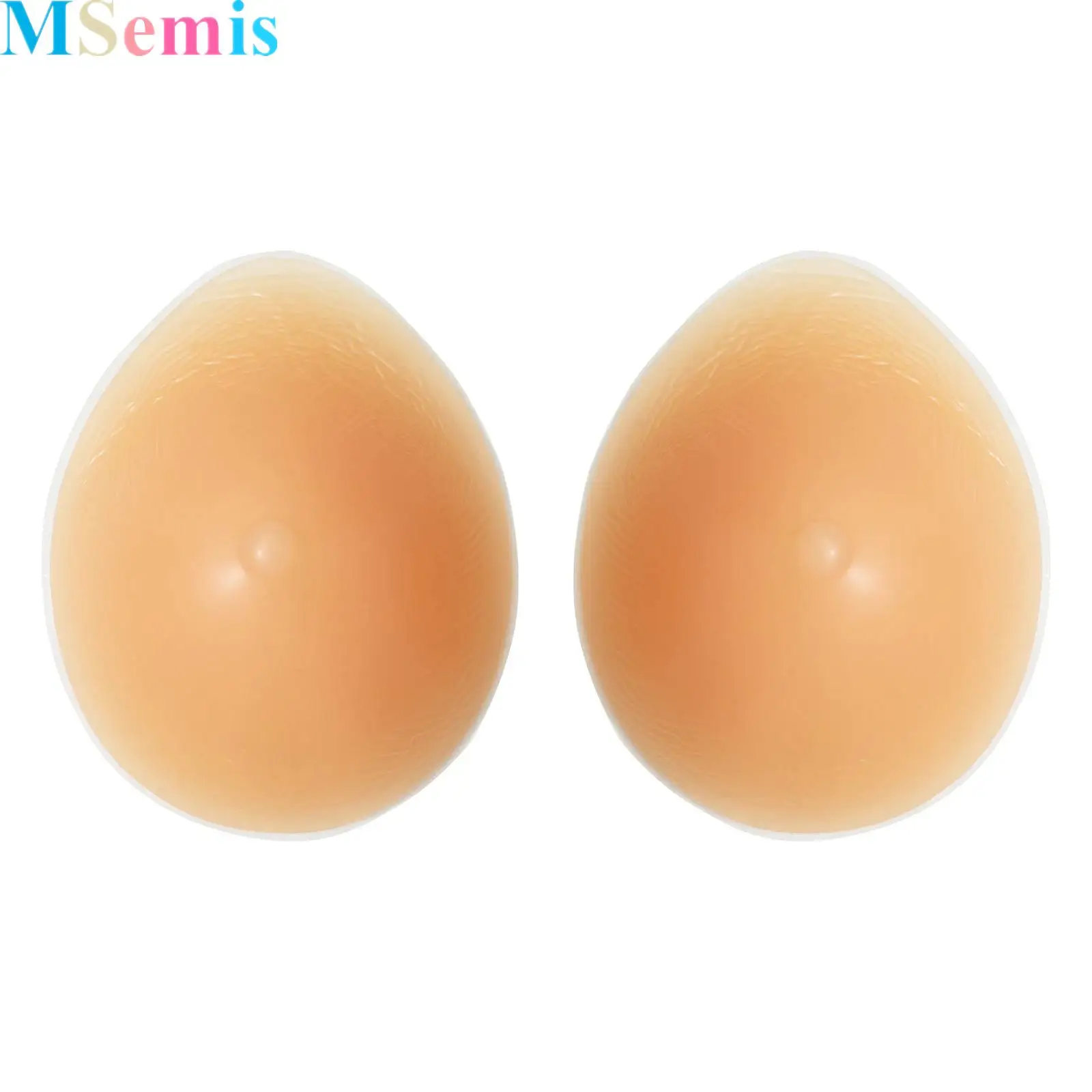 

2Pcs Nude Silicone Fake Breast Pad Soft Waterdrop Shaped Fake Breast Mastectomy Prosthesis Breast Pad