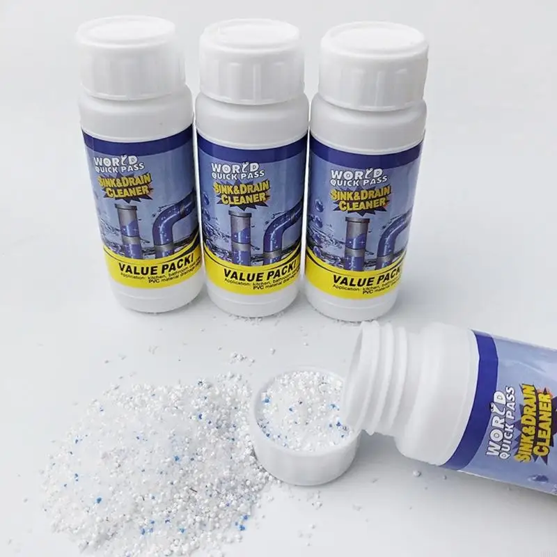 5 Bottles Sewer Dredging Cleaner Removes Hair Waste Odor Neutralizer 110g