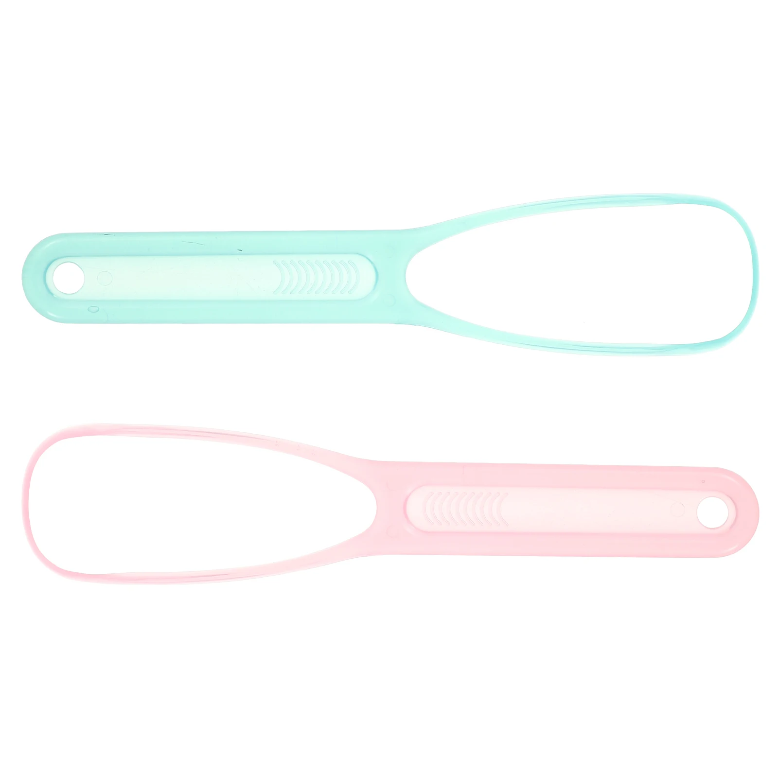 

2Pcs Tongue Scraper Oral Care Tool Deep Cleaning Design Portable Fresh Breath Adult Use Tounge Scraper Tongue Cleaning Brush