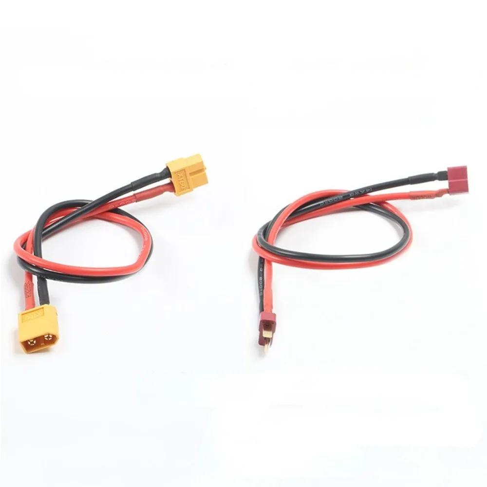 XT60/T Connector Female Deans to Male XT60/T Plug Adapter 14AWG 30CM Extension Cable Leads Adapte For RC Lipo Battery