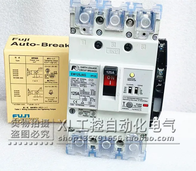 EW125JAG Original Fuji/FUJI Air Switch Circuit Breaker EW125JAG 125A 3P Stock