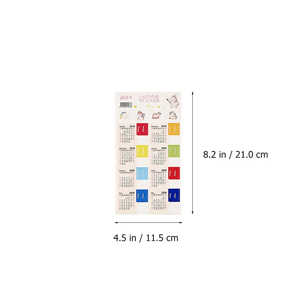 

18 Pcs Calendar Planner Index Flags Tabs 2021 Reminder Stickers Monthly Divider